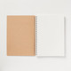 High Quality Recycling Paper Double Ring Notebook with Rubberband A5