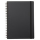 High Quality Paper Double Ring Notebook with Rubberband A6