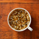 Savoury rice porridge mix with whitebait and nori seaweed