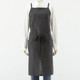 Linen Plain Weave Cross Shoulder Strap Apron Black