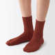 Right Angle Loose Top Cable Pattern Short Socks
