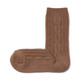 Right Angle Soft Stretch Top Cable Pattern Socks