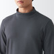 Men's Cotton and Wool High Neck Long Sleeve T‐shirt