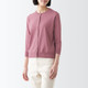 Women's Cotton Crew Neck 3/4 Sleeve Cardigan