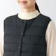 Women's Recycled Nylon Lightweight Collarless Down Gilet AW22.