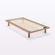 Platform Bed Walnut Main Unit Single