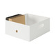 PP File Box White Grey 25x32x12cm