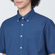 Men's Washed Oxford Button Down Short Sleeve Shirt