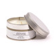 Log Fire Tin Candle