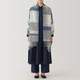 Unisex Wool Large Check Stole