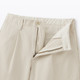 Women's Slub Yarn Chino Pleated Wide Leg Trousers ‐ Long Leg