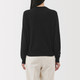 Women's High‐Twist Cotton Crew Neck Cardigan
