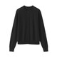 Women's High‐Twist Cotton Crew Neck Cardigan