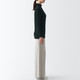 Women's Thick Cotton Blend Mock Neck Long Sleeve T‐shirt