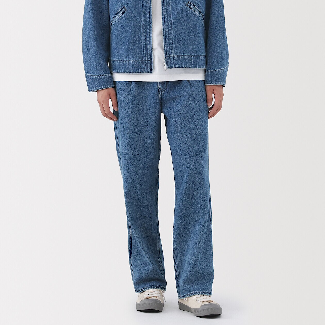 Men's Kapok Blend Denim Straight Leg Jeans
