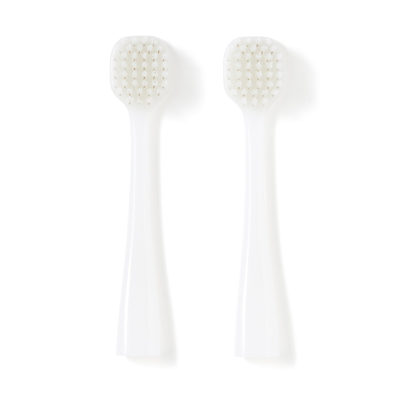 Muji Replacement Toothbrush Heads ‐ Wide, Medium Bristle, Pack Of 2