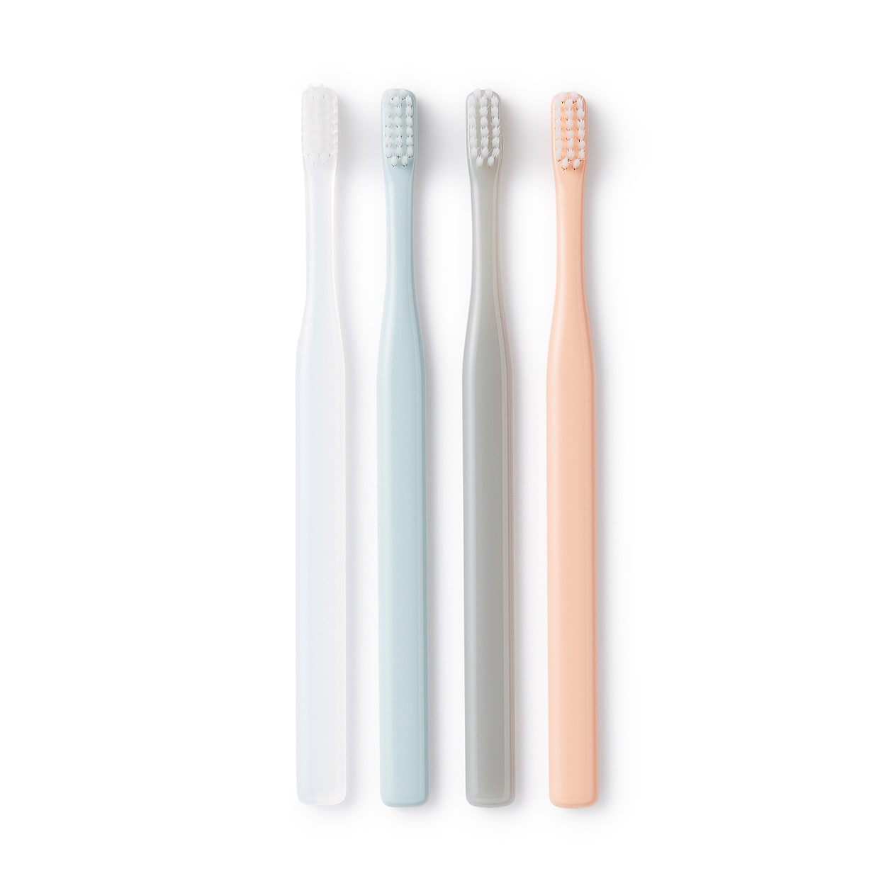 Muji Polypropylene Toothbrush Set 4 Colours Fine Bristles