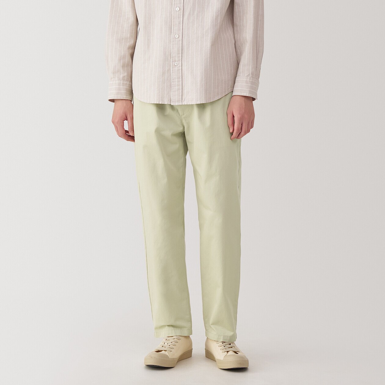 Men's Washed Cotton Comfort Fit Trousers