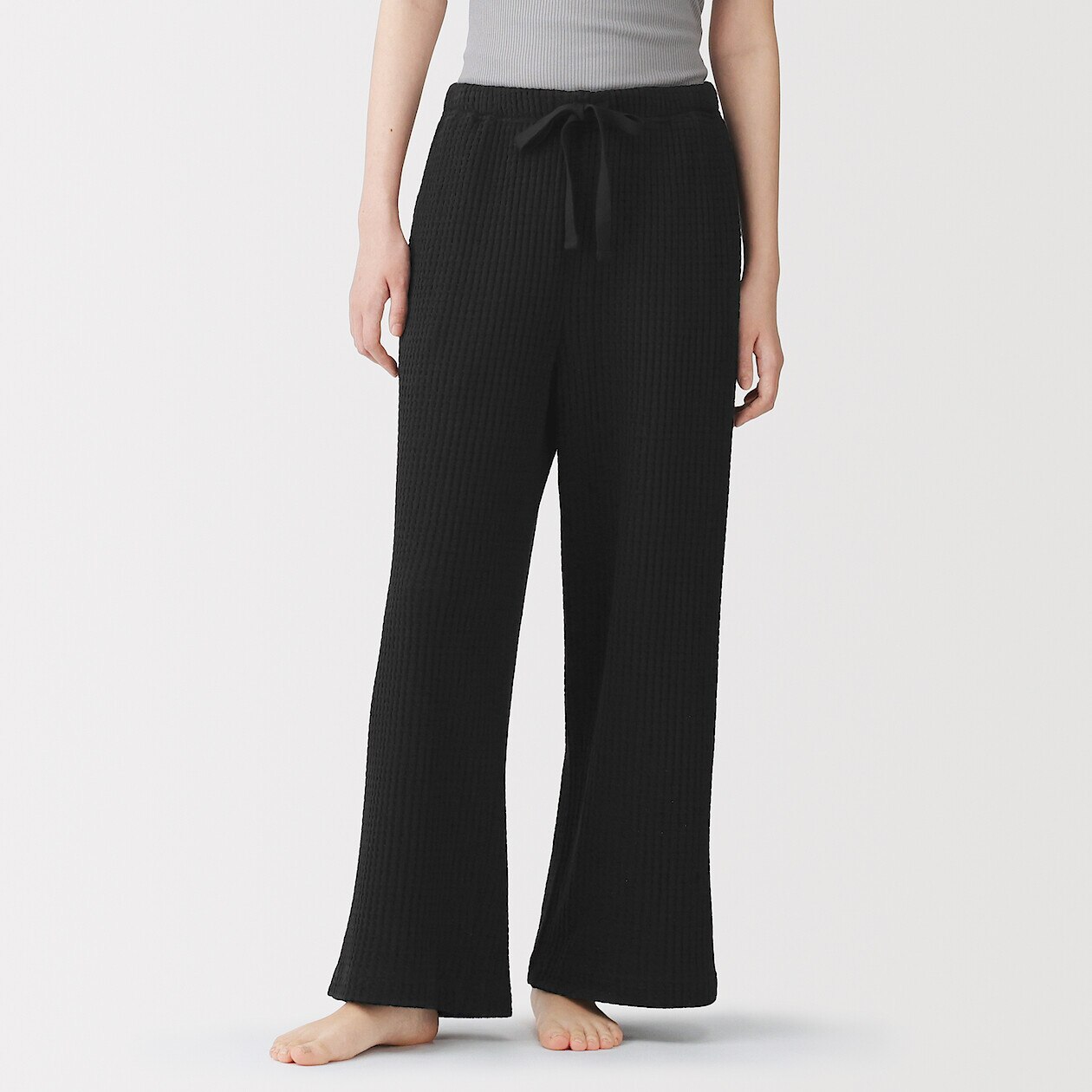 Women's Waffle Straight Leg Trousers