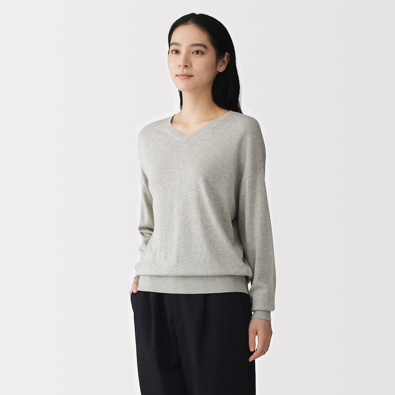 Women's Soy Fibre Blend V Neck Jumper