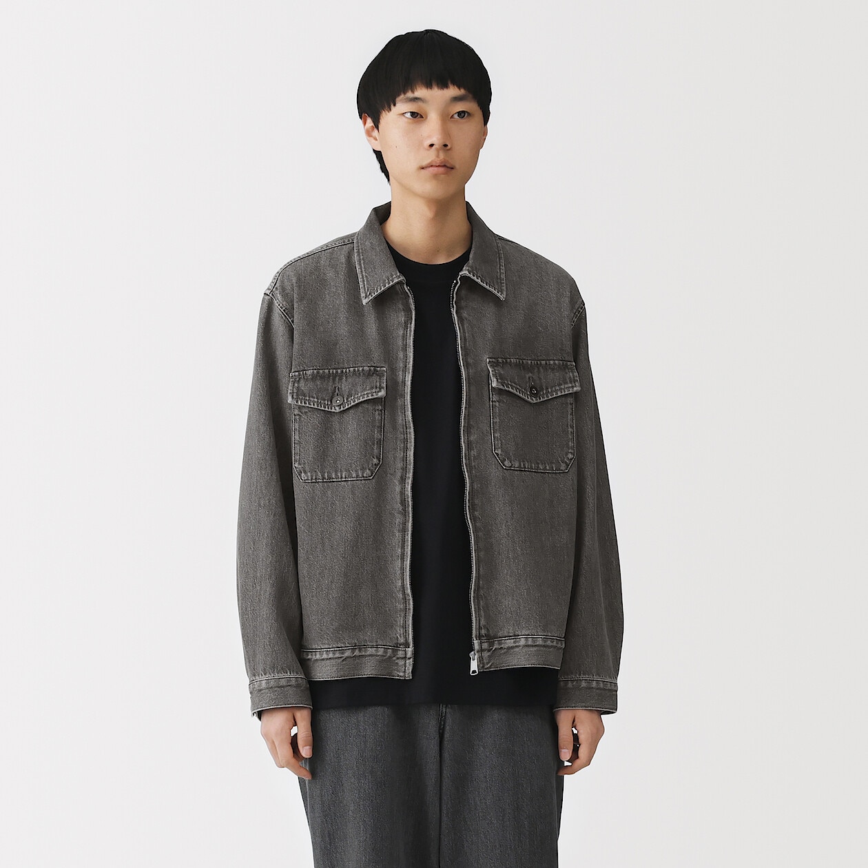 Men's Kapok Blend Denim Pocket Jacket