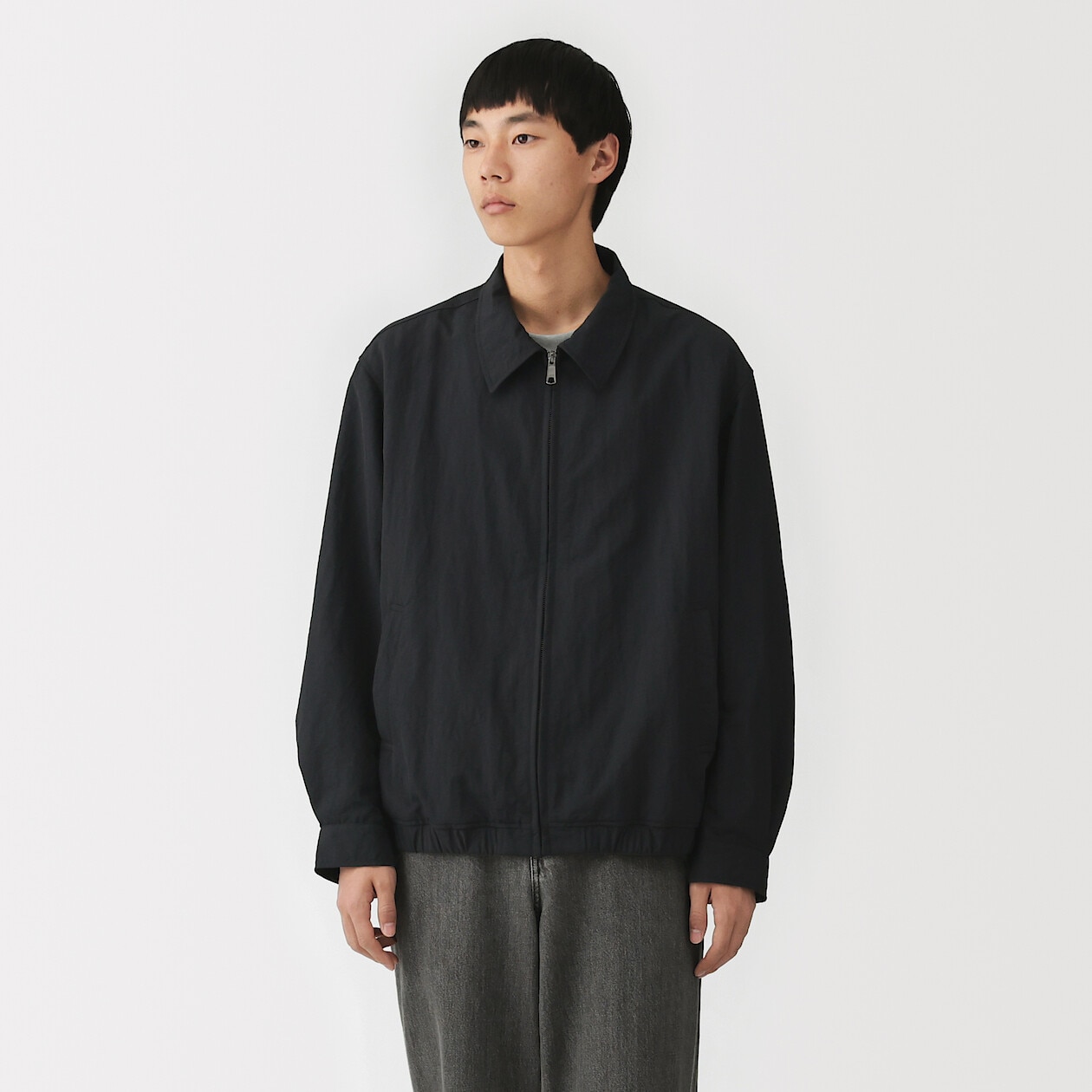 Men's Water-Repellent Recycled Nylon Zip Jacket