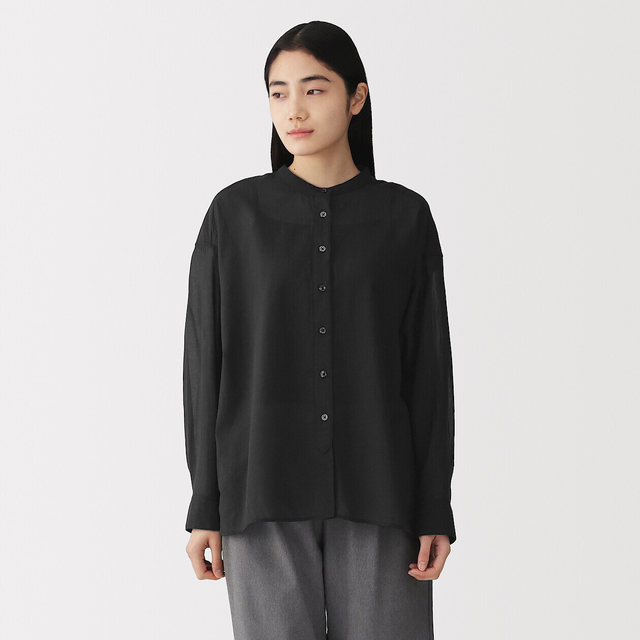 Women's Organic Cotton High Twist Sheer Blouse