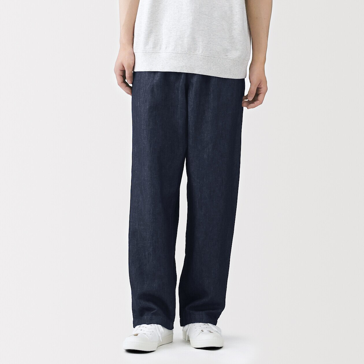 Men's Hemp Blend Denim Straight Leg Trousers