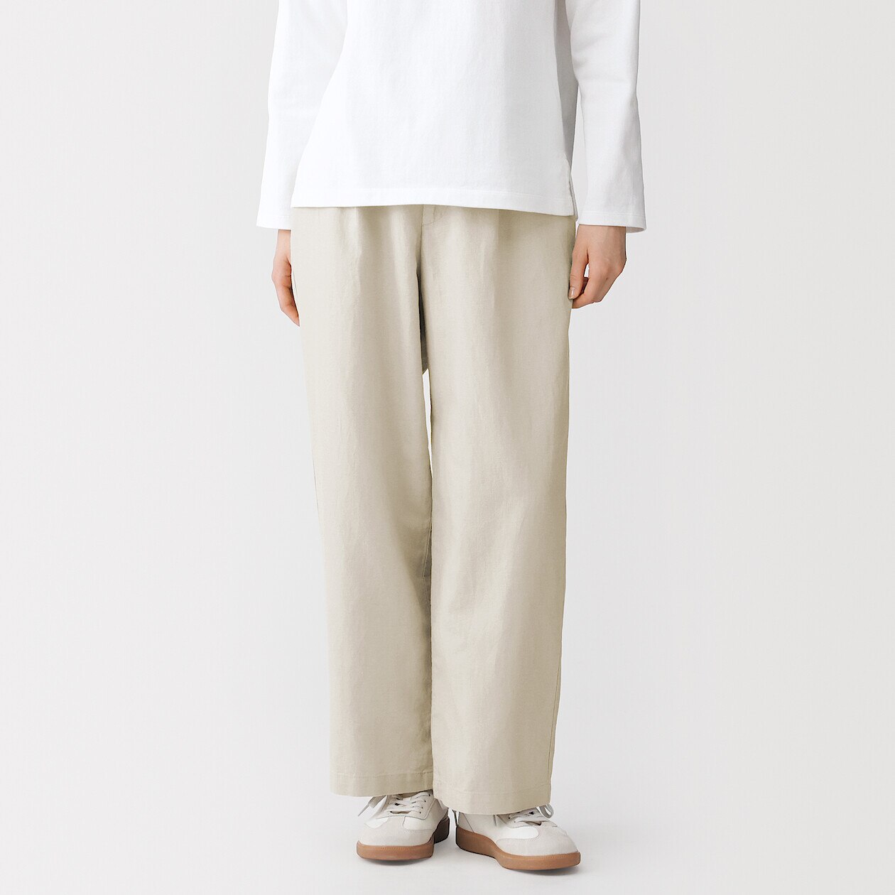 Women's Hemp Blend Twill Straight Leg Trousers
