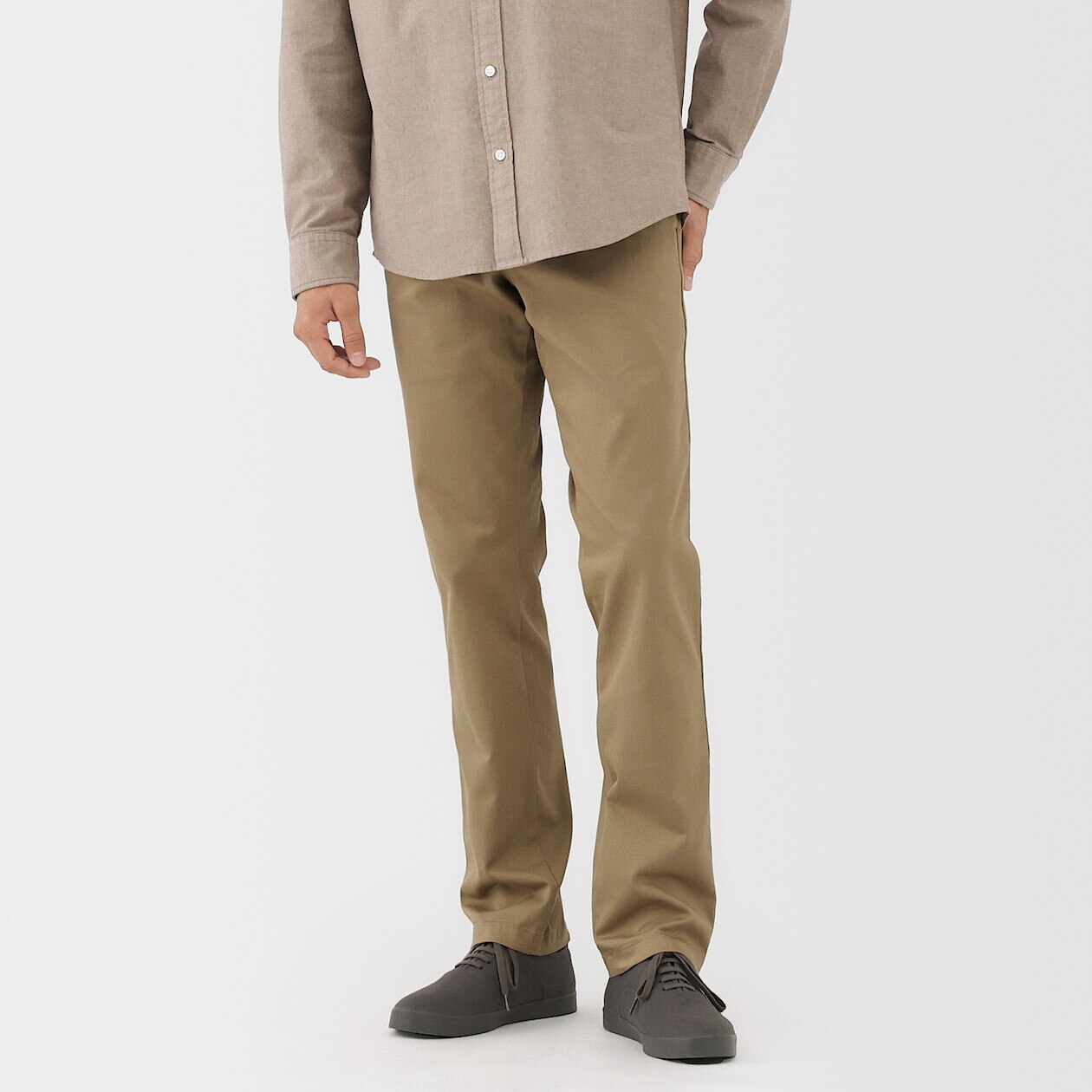 Men's Stretch Slim Chino Trousers‐ Long