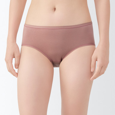 Muji  Women's Lyocell Bikini Briefs S Unisex Pale Green