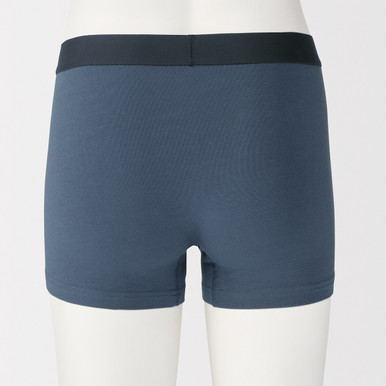 Muji  Cotton Jersey Boxer Briefs L Men's Charcoal Grey