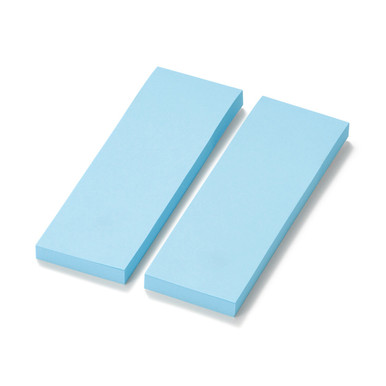 Muji Blue | Kraft Paper Sticky Notes ‐ Plain, Pack Of 2 One Size