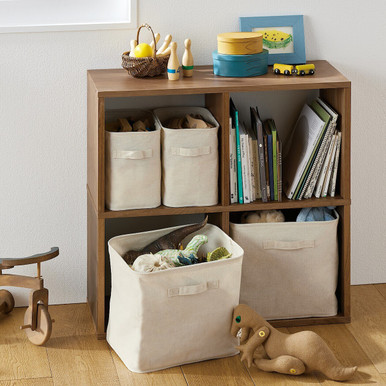 Muji Grain | Walnut Cube Shelving Unit Add On - 2 Tier