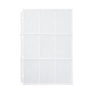 Muji | Refill Sheets For A4 Wide ‐ 9 Pockets, Instant Camera Photo Size, Pack Of 10 One Size