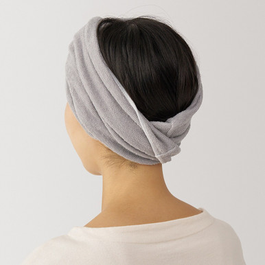 Muji Grey | Stretch Towelling Hair Wrap |