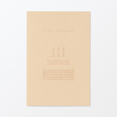Muji | Message Card ‐ Cake One Size