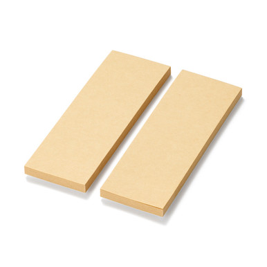 Muji Pale Brown | Full Adhesive Kraft Paper Sticky Notes - Plain, Pack Of 2 One Size