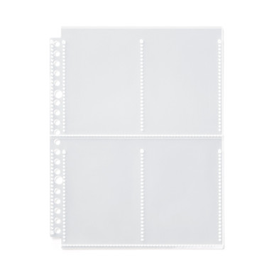 Muji | Refill Sheets For A5 Wide - 4 Pockets, Trading Card Size, Pack Of 10
