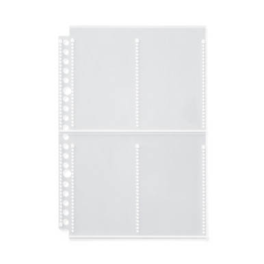 Muji | Refill Sheets For A5 Wide - 4 Pockets, Instant Camera Photo Size, Pack Of 10