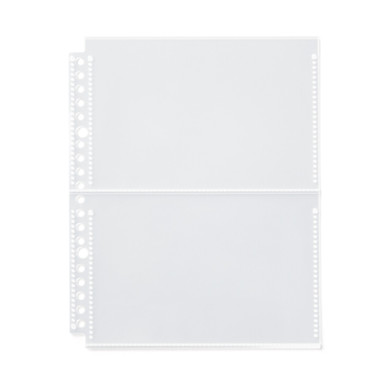 Muji White | Refill Sheets For A5 Wide - 2 Pockets, Postcard Size, Pack Of 10