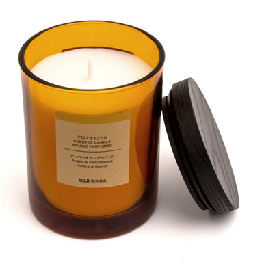 Muji Amber | And Sandalwood 1 Wick Candle