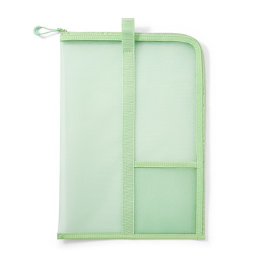 Muji Green | Nylon Mesh Document Folder With Zip - A4, A4