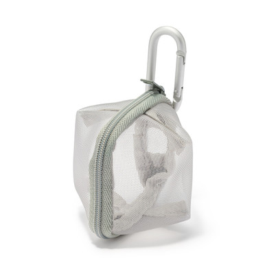 Muji Khaki | Nylon Mesh Compact Pouch One Size