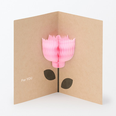 Muji | Honeycomb Paper Pop Up Card ‐ Flower One Size