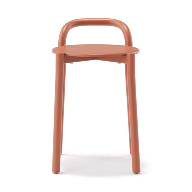 Muji Burgundy | Aluminium Stool - |