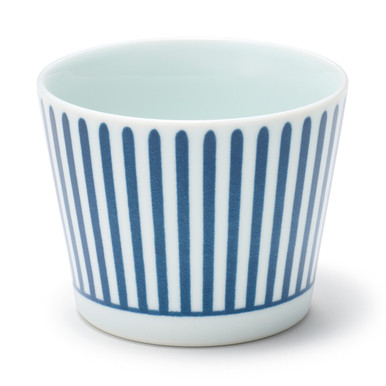 Muji | Hasami Ware Sake Cup - Fan Stripe Pattern