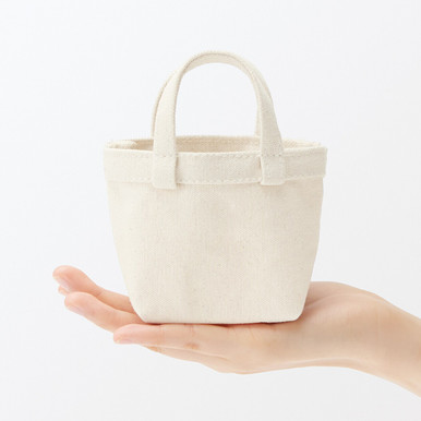 Muji Black | Mini Canvas Tote Bag One Size