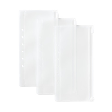 Muji | Clear Pocket Refill For Passport Case - Pack Of 3 One Size