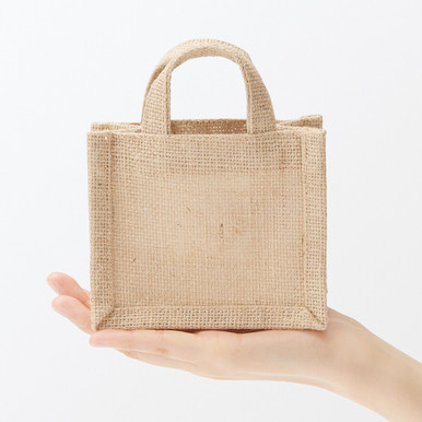 Muji Raw White | Mini Jute Bag One Size